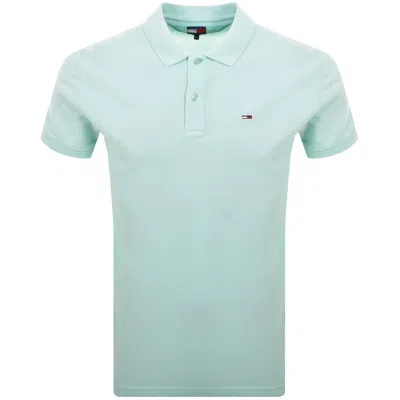 Tommy Jeans Slim Fit Polo T Shirt Blue