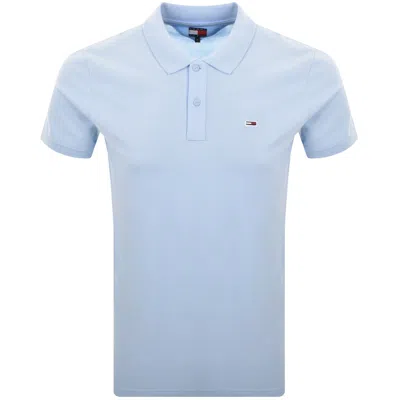 Tommy Jeans Slim Fit Polo T Shirt Blue