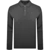 Tommy Jeans Slim Fit Polo T Shirt Washed Black In Gray