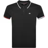 TOMMY JEANS TOMMY JEANS SLIM FLAG POLO SHIRT BLACK