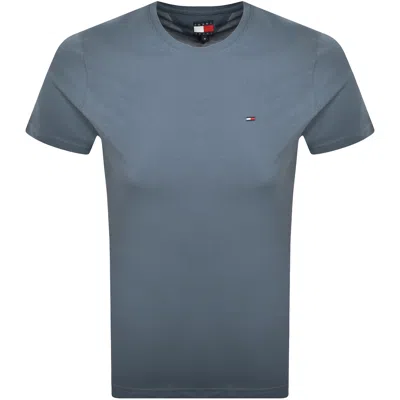Tommy Jeans Slim Jersey T Shirt Blue