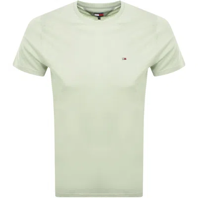 Tommy Jeans Slim Jersey T Shirt Green In Gray