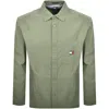 Tommy Jeans Slub Overshirt Green