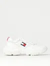 Tommy Jeans Logo-appliqué Sneakers In Weiss