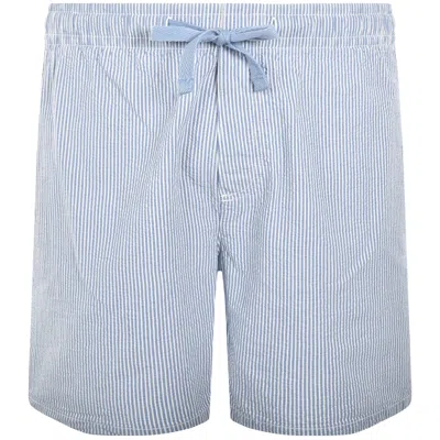 Tommy Jeans Striped Beach Shorts Blue