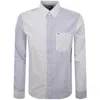 Tommy Jeans Striped Relaxed Fit Oxford Shirt Blue In White