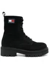 Tommy Jeans Suede Boots In 黑色