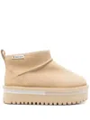 Tommy Jeans Suede Boots In Neutrals