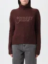 Tommy Jeans Sweater  Woman Color Brown In Brown