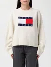 Tommy Jeans Logo-motif Sweater In White