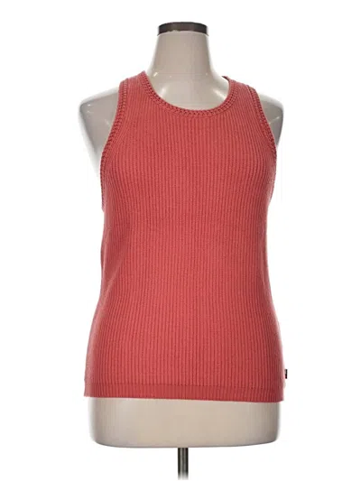 Tommy Jeans Sweater Vest In Orange