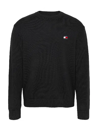 Tommy Jeans Sweaters Black In Nero Neri E Grigi