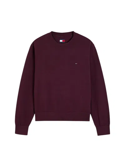 Tommy Jeans Sweaters Bordeaux In Burgundy