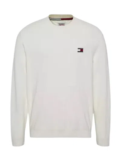 TOMMY JEANS TOMMY JEANS  SWEATERS WHITE