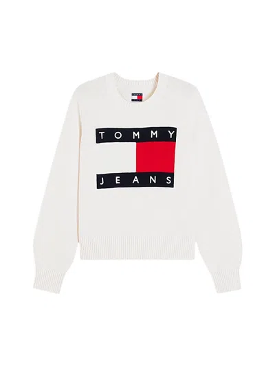 Tommy Jeans Sweaters White In Multi