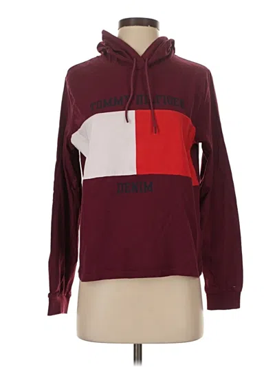 Pre-owned Tommy Jeans Sweatshirt In Burgundy