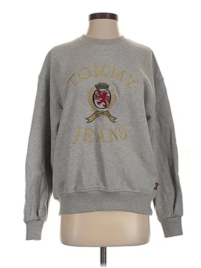 Pre-owned Tommy Jeans Sweatshirt In Gray