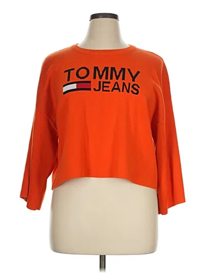 Pre-owned Tommy Jeans Sweatshirt In Orange
