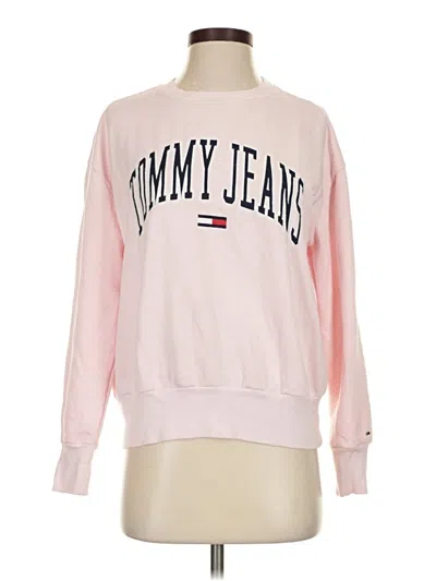 Pre-owned Tommy Jeans Sweatshirt In Pink