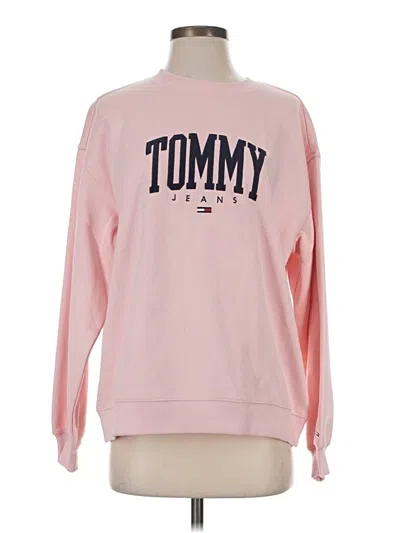Pre-owned Tommy Jeans Sweatshirt In Pink