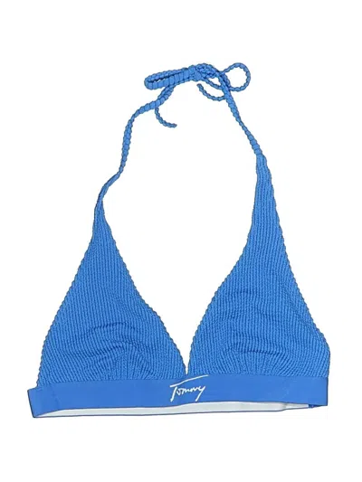 Pre-owned Tommy Jeans Swimsuit Top In Blue