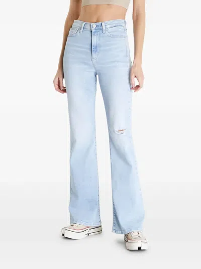 Tommy Jeans Sylvia High-rise Flared Jeans In Blue