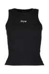 Tommy Jeans Slim Script Tank In Black