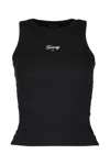 Tommy Jeans Slim Script Tank In Black
