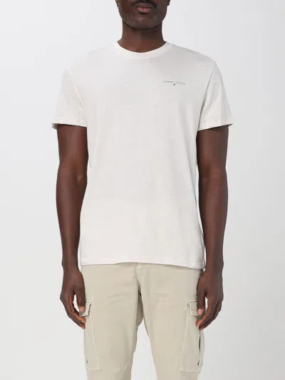 Tommy Jeans T-shirt  Men Color Ecru