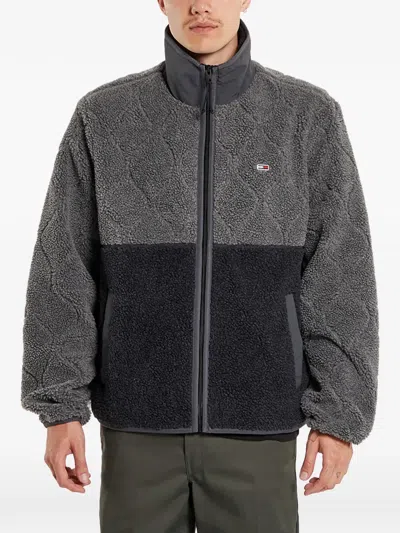 Tommy Jeans Teddy Essential Bomber Jacket In Brown