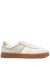 Tommy Jeans Greenwich Suede Sneakers With Gum Sole In Neutrals
