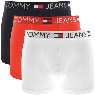 Tommy Jeans Three Pack Boxer Trunks In Multi