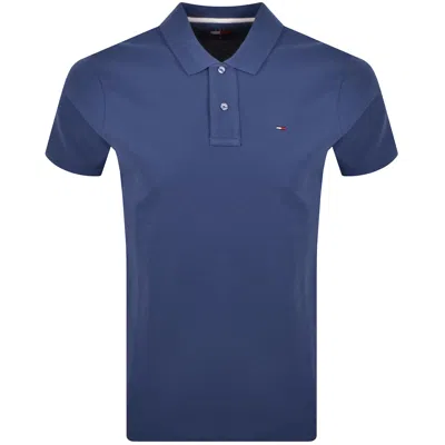 Tommy Jeans Tipped Polo Shirt Blue