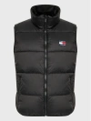 Tommy Jeans Tjw Reverse Monogram Puffer Vest Clothing In Bds Black