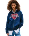 Tommy Jeans Tommy Girl Women's Full Zip Hoodie In Blue
