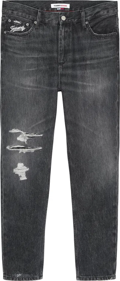 Tommy Jeans Trousers Black In Nero Neri E Grigi