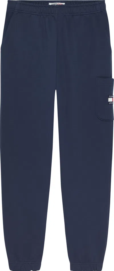 Tommy Jeans Trousers Blue In Blu Blu E Verdi