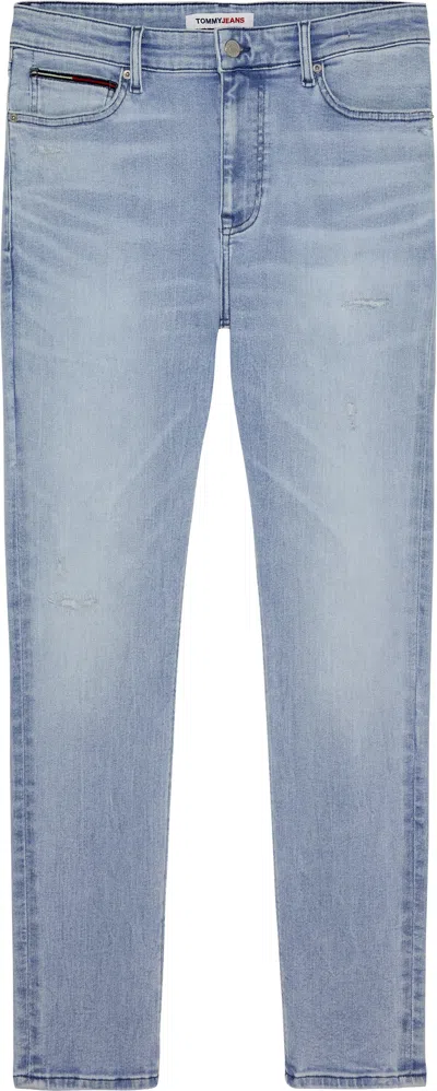 Tommy Jeans Trousers Blue In Blu Blu E Verdi