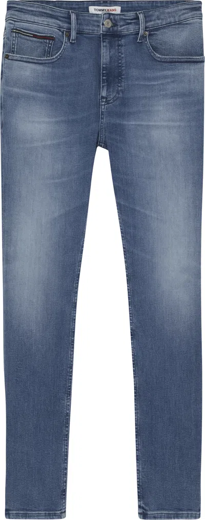 Tommy Jeans Trousers Blue In Blu Blu E Verdi