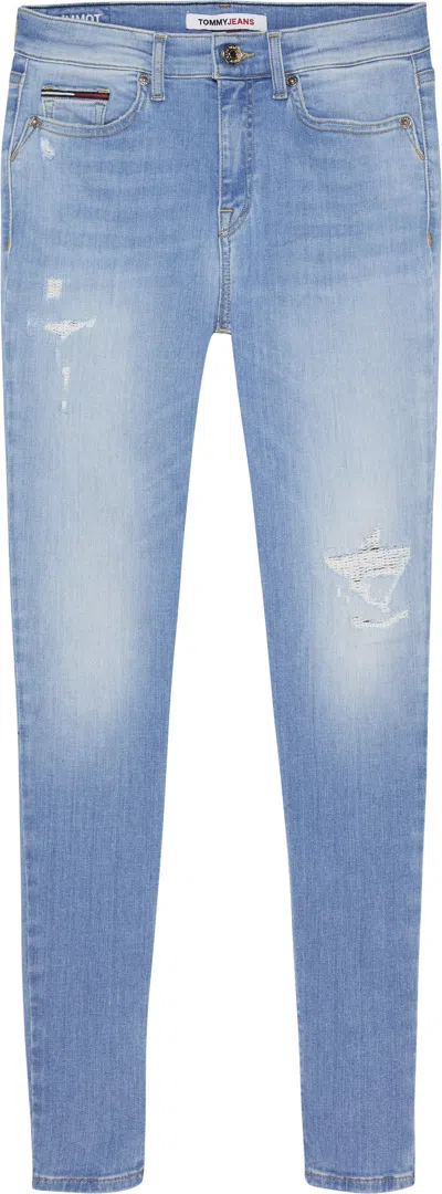 Tommy Jeans Trousers Blue In Blu Blu E Verdi