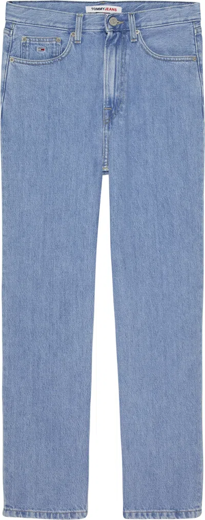 Tommy Jeans Trousers Blue In Blu Blu E Verdi