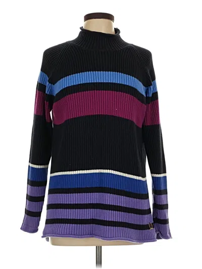 Pre-owned Tommy Jeans Turtleneck Sweater In Purple