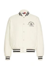 Tommy Jeans Varsity Jacket In White