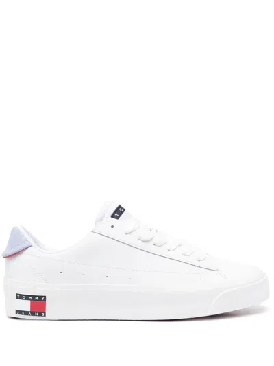 Tommy Jeans Varsity Low-top Sneakers In White