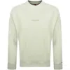 Tommy Jeans Waffle Sweatshirt Misty Green In Green