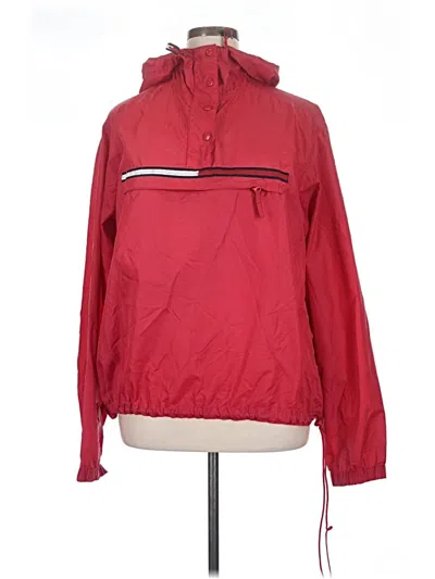 Pre-owned Tommy Jeans Windbreaker Jacket In Red