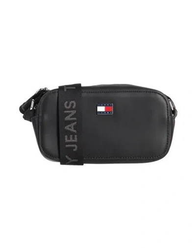 Tommy Jeans Woman Cross-body Bag Black Size - Polyurethane In White