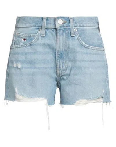 Tommy Jeans Woman Denim Shorts Blue Size 28 Cotton