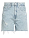 Tommy Jeans Woman Denim Shorts Blue Size 31 Cotton In Blue