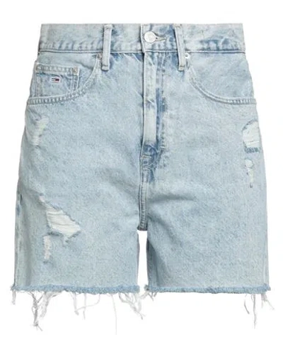 Tommy Jeans Woman Denim Shorts Blue Size 31 Cotton